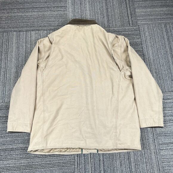Orvis Jacket Coat Barn Corduroy Collar Cuffs Quilted Canvas Full Zip XL - Picture 2 of 10